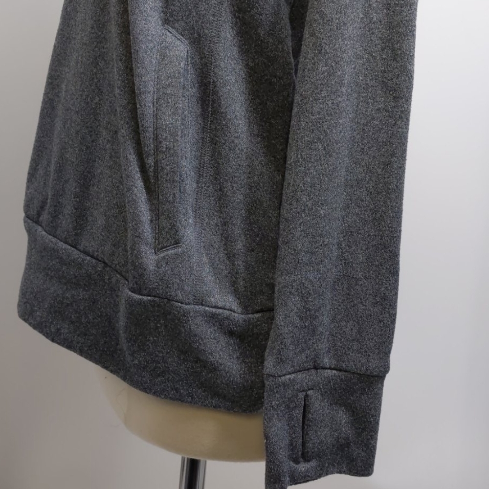 Adidas gray/pink Ultimate Hoodie-sz M - Picture 3 of 7
